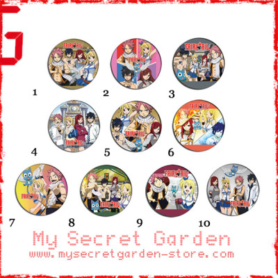 Fairy Tail フェアリーテイル Anime Pinback Button Badge Set ( or Hair Ties / 4.4 cm Badge / Magnet / Keychain Set )